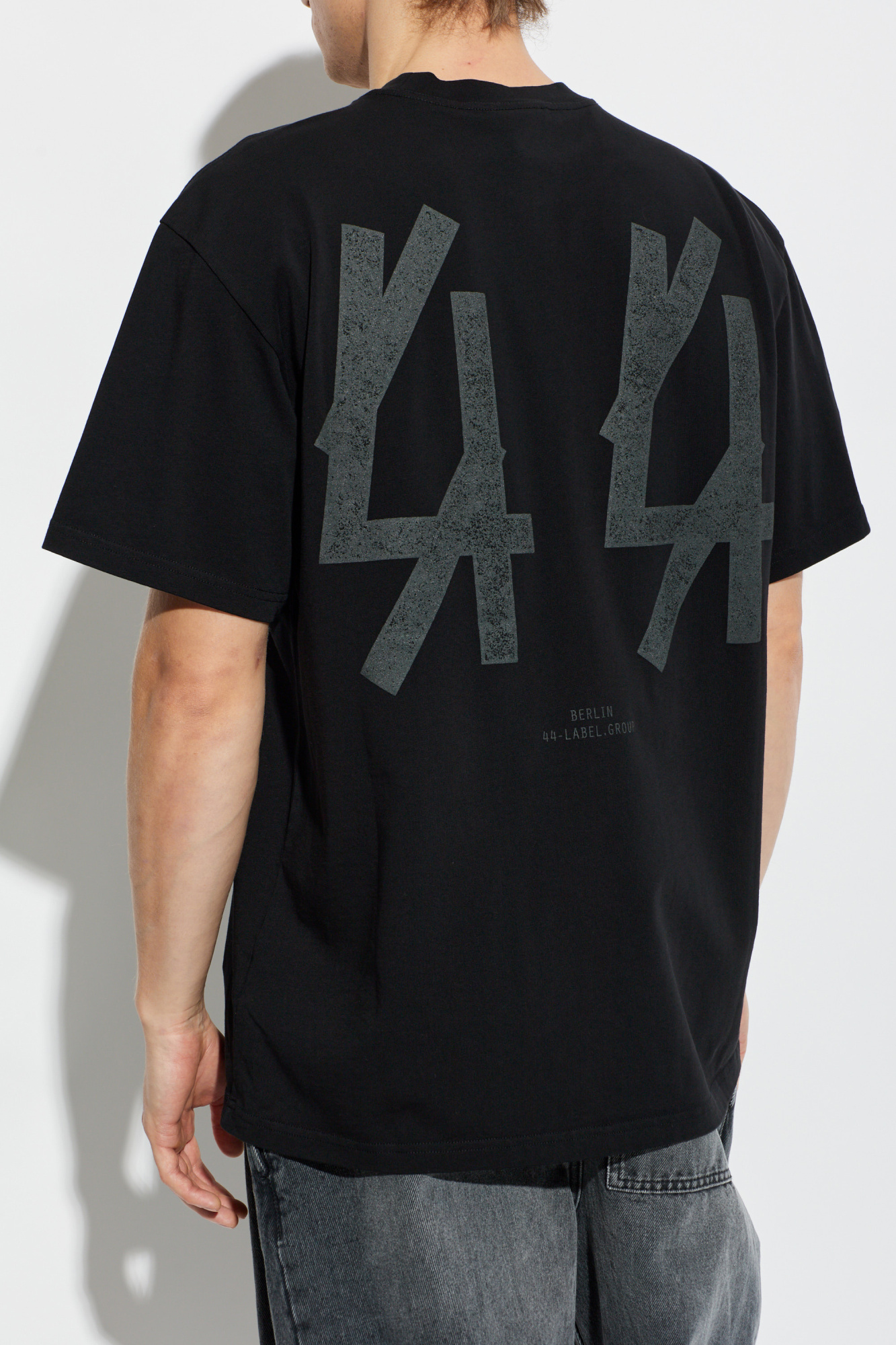 Black T-shirt with logo 44 Label Group - Vitkac France
